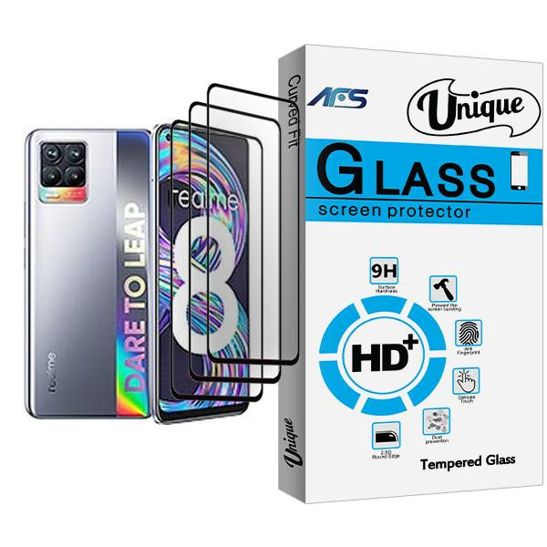 محافظ صفحه نمایش ای اف اس مدل Unique Glass MIX003 مناسب برای گوشی موبایل ریلمی 8 بسته سه عددی