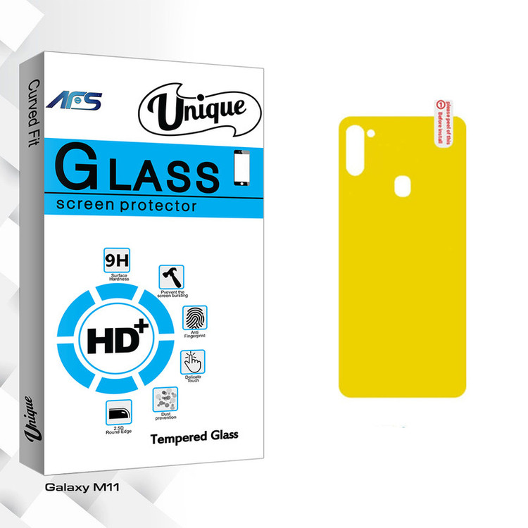محافظ پشت گوشی ای اف اس مدل Unique Glass مناسب برای گوشی موبایل سامسونگ Galaxy M11