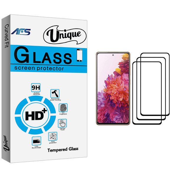 محافظ صفحه نمایش ای اف اس مدل Unique Glass مناسب برای گوشی موبایل سامسونگ Galaxy S20 FE بسته سه عددی