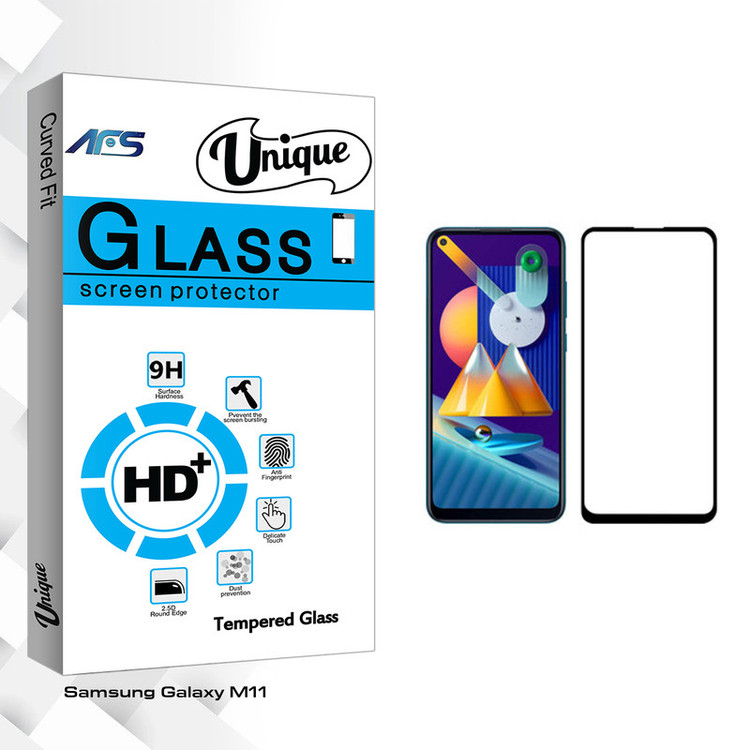 محافظ صفحه نمایش ای اف اس مدل Unique Glass مناسب برای گوشی موبایل سامسونگ Galaxy M11