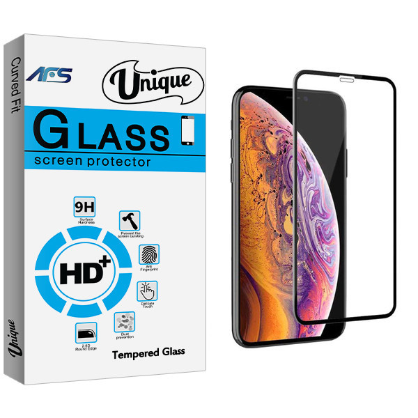 محافظ صفحه نمایش ای اف اس مدل Unique Glass مناسب برای گوشی موبایل اپل Iphone XS MAX
