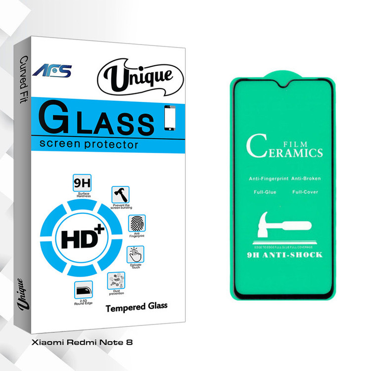 محافظ صفحه نمایش سرامیکی ای اف اس مدل Unique Glass مناسب برای گوشی موبایل شیائومی Redmi Note 8