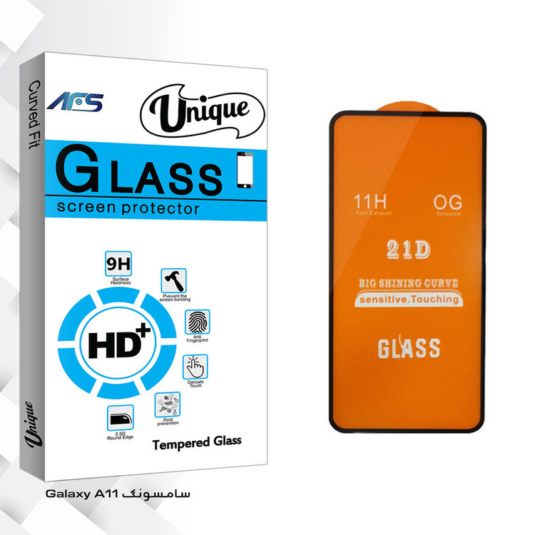 محافظ صفحه نمایش ای اف اس مدل Unique Glass مناسب برای گوشی موبایل سامسونگ Galaxy A11