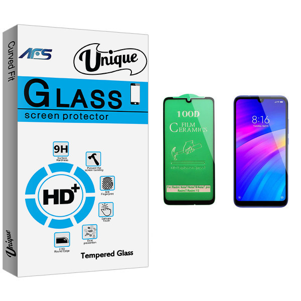 محافظ صفحه نمایش سرامیکی ای اف اس مدل Unique Glass مناسب برای گوشی موبایل شیائومی Redmi 7