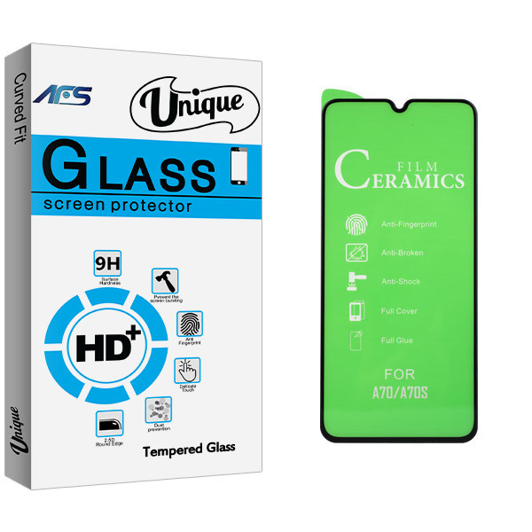 محافظ صفحه نمایش ای اف اس مدل Unique Glass مناسب برای گوشی موبایل سامسونگ Galaxy A70