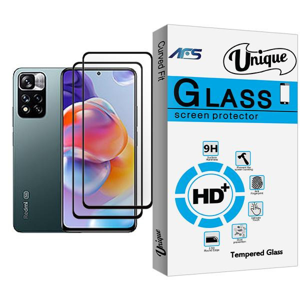 محافظ صفحه نمایش ای اف اس مدل Unique Glass MIX002 مناسب برای گوشی موبایل شیائومی Redmi Note 11 Pro+ 5G بسته دو عددی