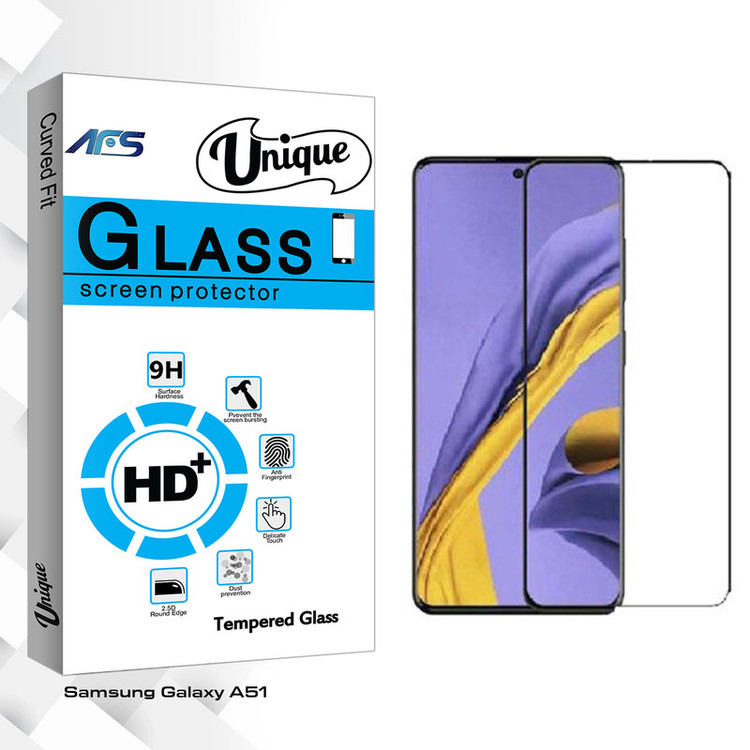 محافظ صفحه نمایش سرامیکی ای اف اس مدل Unique Glass مناسب برای گوشی موبایل سامسونگ Galaxy A51