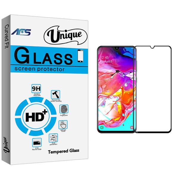 محافظ صفحه نمایش ای اف اس مدل Unique Glass مناسب برای گوشی موبایل سامسونگ Galaxy A70