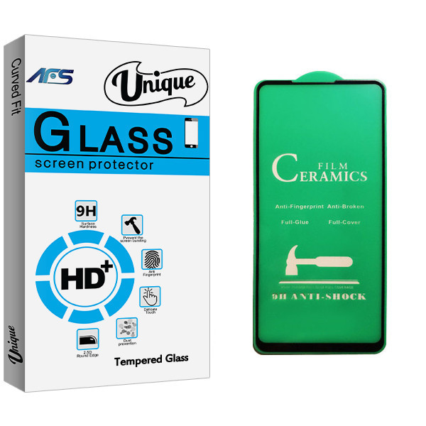 محافظ صفحه نمایش سرامیکی ای اف اس مدل Unique Glass مناسب برای گوشی موبایل سامسونگ Galaxy A21s