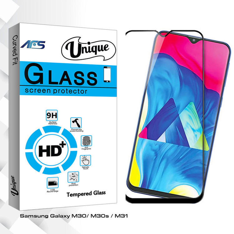 محافظ صفحه نمایش ای اف اس مدل Unique Glass مناسب برای گوشی موبایل سامسونگ Galaxy M30/ M30s / M31