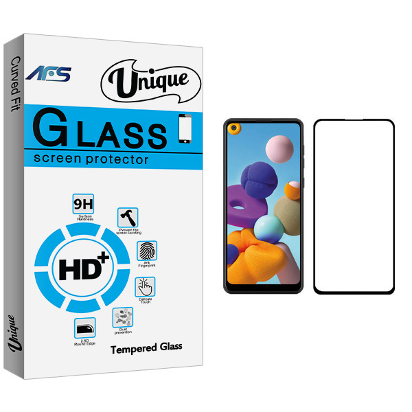 محافظ صفحه نمایش ای اف اس مدل Unique Glass مناسب برای گوشی موبایل سامسونگ Galaxy A21