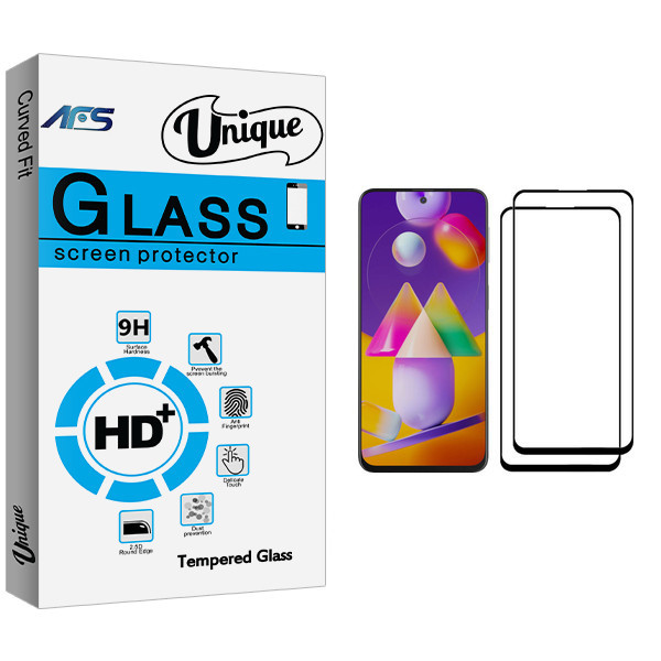 محافظ صفحه نمایش ای اف اس مدل Unique Glass مناسب برای گوشی موبایل سامسونگ Galaxy M31s بسته دو عددی