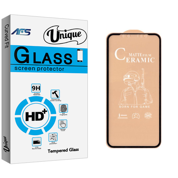 محافظ صفحه نمایش سرامیکی  ای اف اس مدل Unique Glass مناسب برای گوشی موبایل اپل Iphone 11 Pro / XS / X / 10