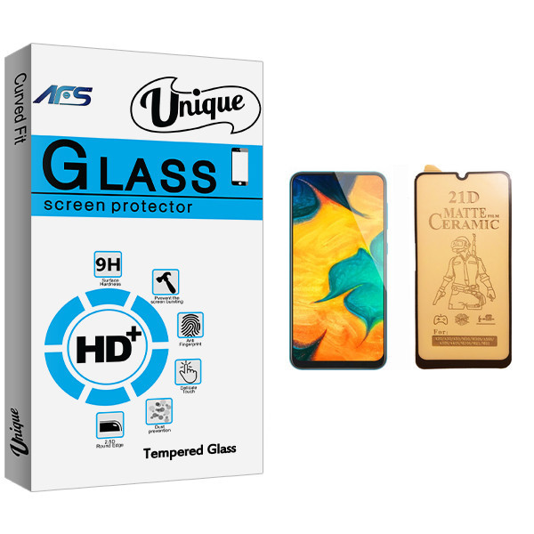 محافظ صفحه نمایش سرامیکی ای اف اس مدل Unique Glass مناسب برای گوشی موبایل سامسونگ Galaxy A30