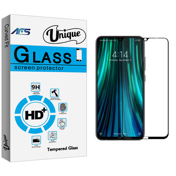 محافظ صفحه نمایش ای اف اس مدل Unique Glass مناسب برای گوشی موبایل شیائومی Redmi Note 8 Pro