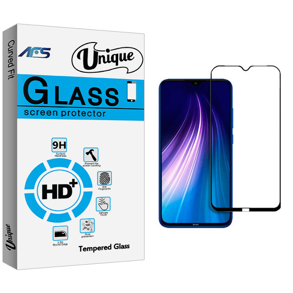 محافظ صفحه نمایش ای اف اس مدل Unique Glass مناسب برای گوشی موبایل شیائومی Redmi Note 8