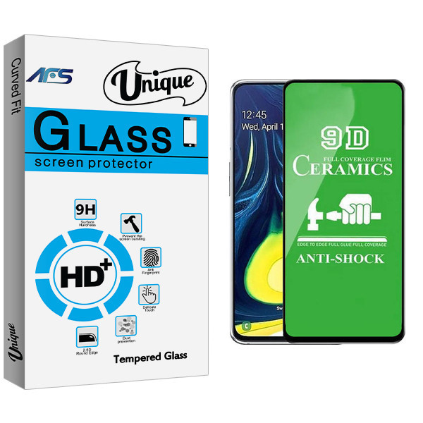 محافظ صفحه نمایش 9D ای اف اس مدل Unique Glass مناسب برای گوشی موبایل سامسونگ Galaxy A10 / A10s / M10