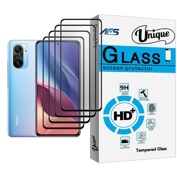 محافظ صفحه نمایش ای اف اس مدل Unique Glass MIX004 مناسب برای گوشی موبایل شیائومی Redmi K40 Pro بسته چهار عددی