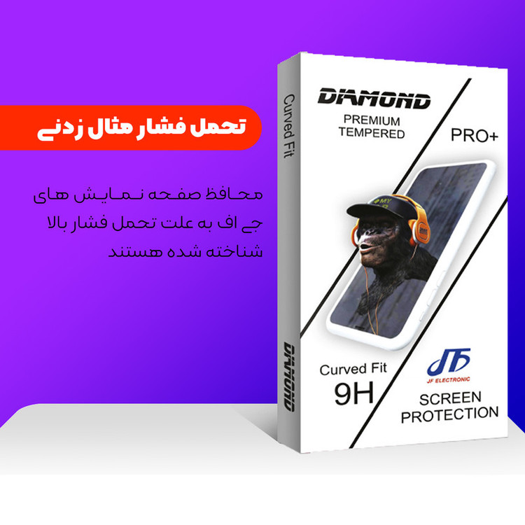 محافظ صفحه نمایش شیشه ای جی اف مدل Diamond Glass MIX مناسب برای گوشی موبایل سامسونگ Galaxy A23