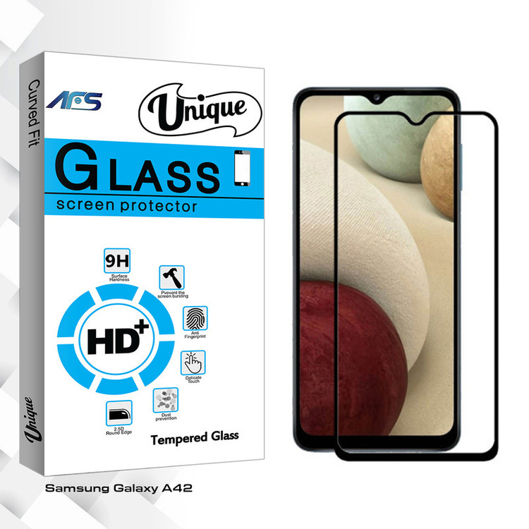 محافظ صفحه نمایش ای اف اس مدل Unique Glass مناسب برای گوشی موبایل سامسونگ Galaxy A42