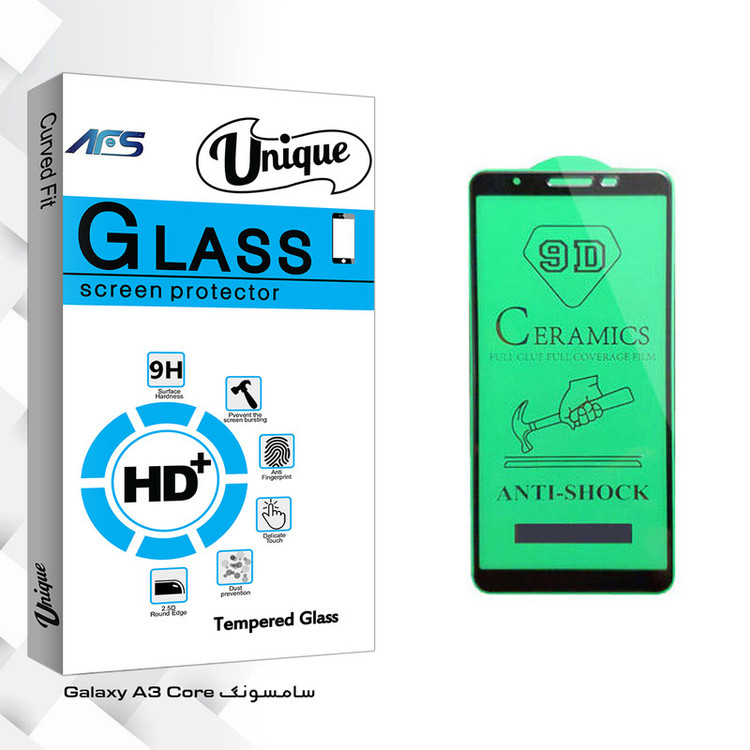 محافظ صفحه نمایش سرامیکی ای اف اس مدل Unique Glass مناسب برای گوشی موبایل سامسونگ Galaxy A3 Core