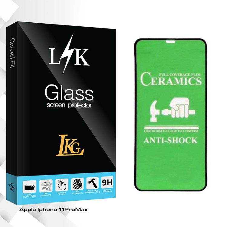 محافظ صفحه نمایش سرامیکی ال کا جی مدل LK Glass مناسب برای گوشی موبایل اپل Iphone 11 Pro Max