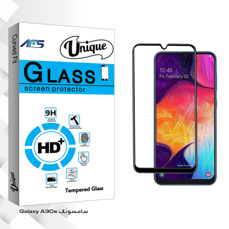 محافظ صفحه نمایش ای اف اس مدل Unique Glass مناسب برای گوشی موبایل سامسونگ Galaxy A30s