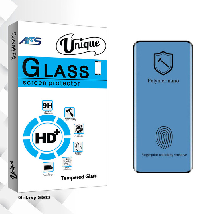 محافظ صفحه نمایش ای اف اس مدل Unique Glass Nano Polymer مناسب برای گوشی موبایل سامسونگ Galaxy S20