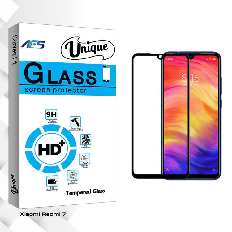 محافظ صفحه نمایش ای اف اس مدل Unique Glass مناسب برای گوشی موبایل شیائومی Redmi 7
