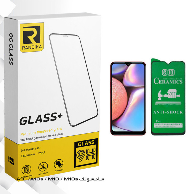 محافظ صفحه نمایش 9D راندیکا مدل GLD مناسب برای گوشی موبایل سامسونگ Galaxy A10 / A10s / M10 / M10s