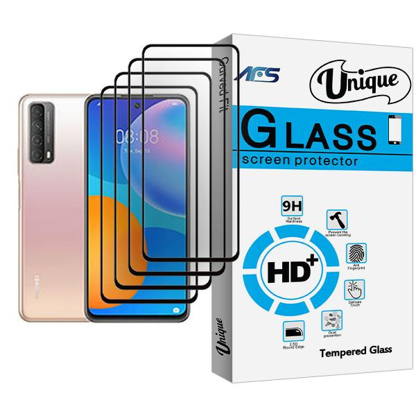محافظ صفحه نمایش ای اف اس مدل Unique Glass MIX004 مناسب برای گوشی موبایل هوآوی P smart 2021 بسته چهار عددی