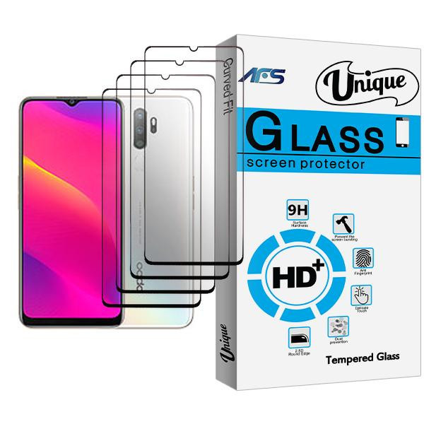 محافظ صفحه نمایش ای اف اس مدل Unique Glass MIX004 مناسب برای گوشی موبایل اوپو A5 (2020) بسته چهار عددی