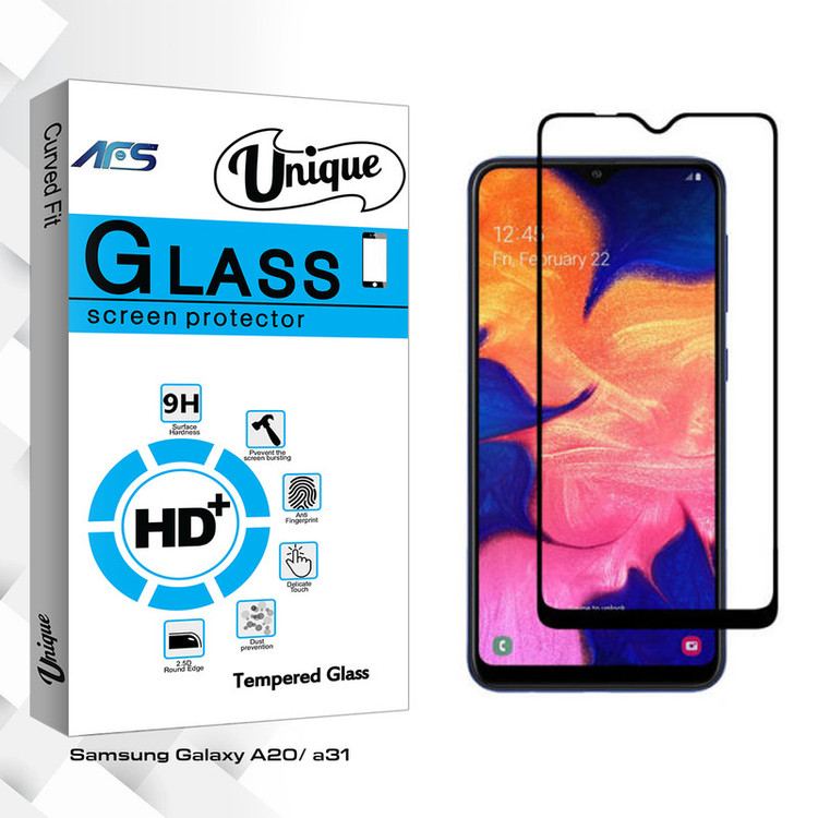 محافظ صفحه نمایش ای اف اس مدل Unique Glass مناسب برای گوشی موبایل سامسونگ Galaxy A20/ a31