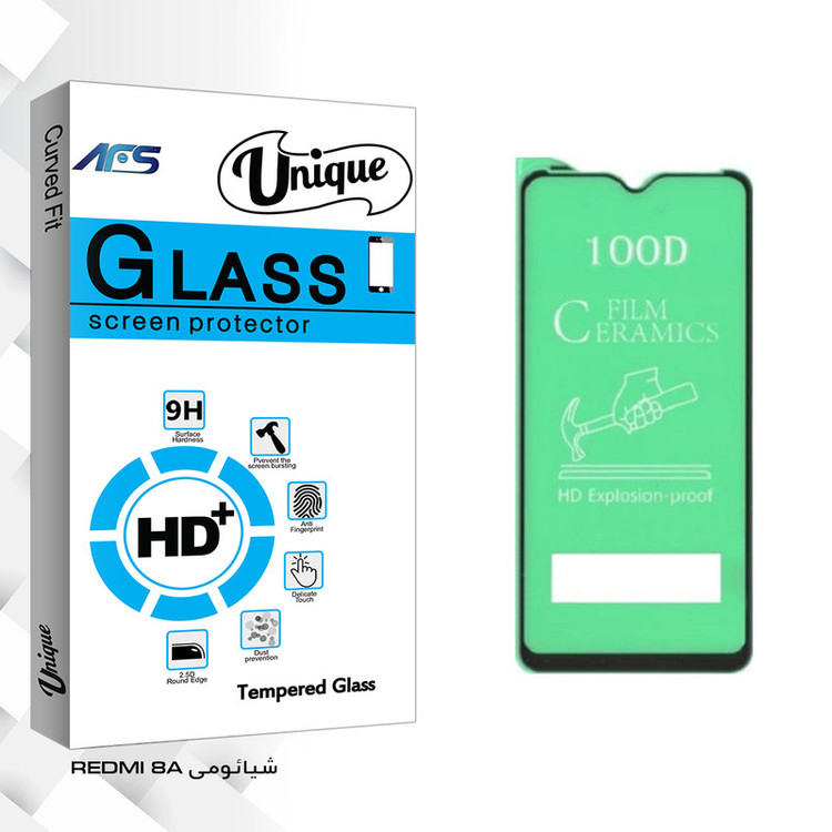 محافظ صفحه نمایش ای اف اس مدل Unique Glass مناسب برای گوشی موبایل شیائومی REDMI 8A