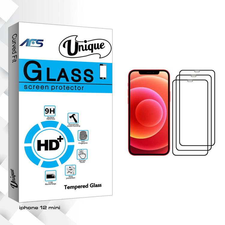 محافظ صفحه نمایش ای اف اس مدل Unique Glass مناسب برای گوشی موبایل اپل iPhone 12 Mini بسته 3 عددی