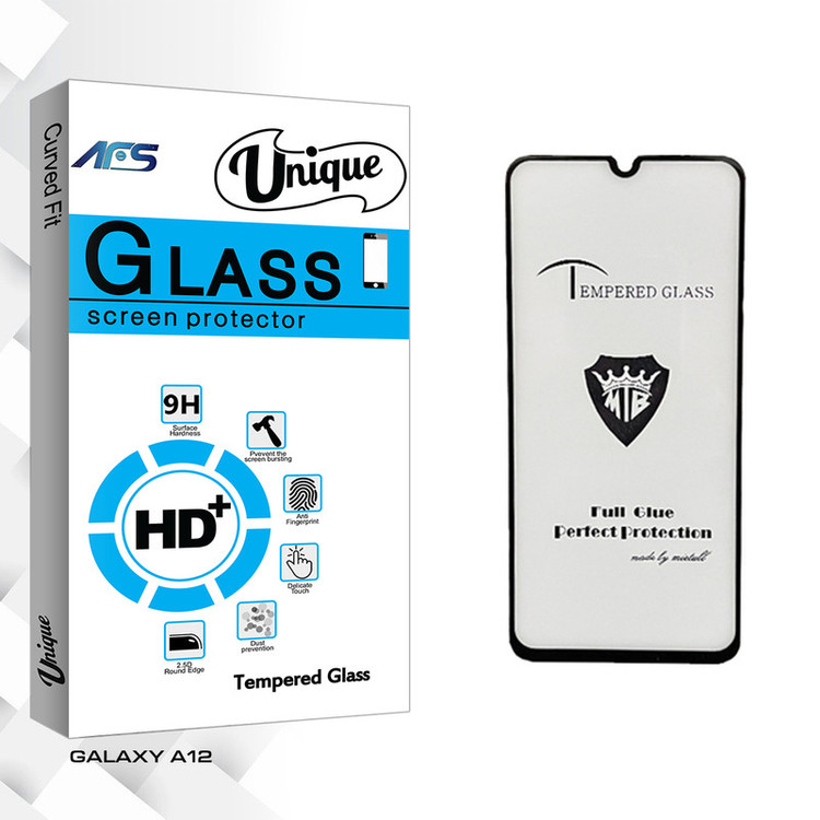 محافظ صفحه نمایش شیشه ای ای اف اس مدل Unique Glass MTB مناسب برای گوشی موبایل سامسونگ GALAXY A12