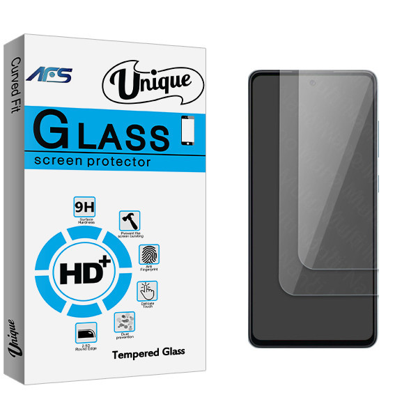 محافظ صفحه نمایش شیشه ای ای اف اس مدل Unique Glass مناسب برای گوشی موبایل سامسونگ Galaxy A21 بسته دو عددی