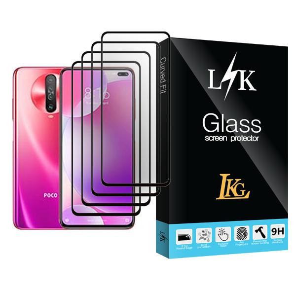 محافظ صفحه نمایش ال کا جی مدل LK Glass MIX004 مناسب برای گوشی موبایل شیائومی Poco X2 بسته چهار عددی