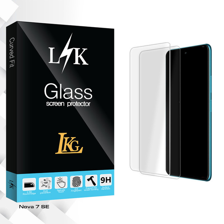محافظ صفحه نمایش شیشه ای ال کا جی مدل LK Glass MIX مناسب برای گوشی موبایل هوآوی Nova 7 SE بسته دو عددی