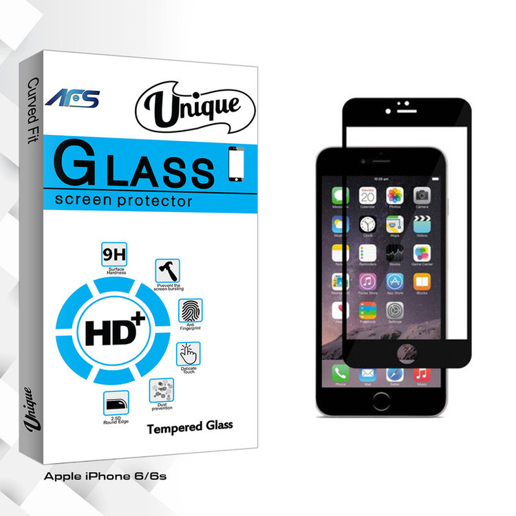 محافظ صفحه نمایش شیشه ای ای اف اس مدل Unique Glass مناسب برای گوشی موبایل اپل iphone 6/6s