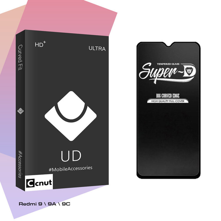 محافظ صفحه نمایش شیشه ای کوکونات مدل UDB Ultra Super-D مناسب برای گوشی موبایل شیائومی Redmi 9 \ 9A \ 9C