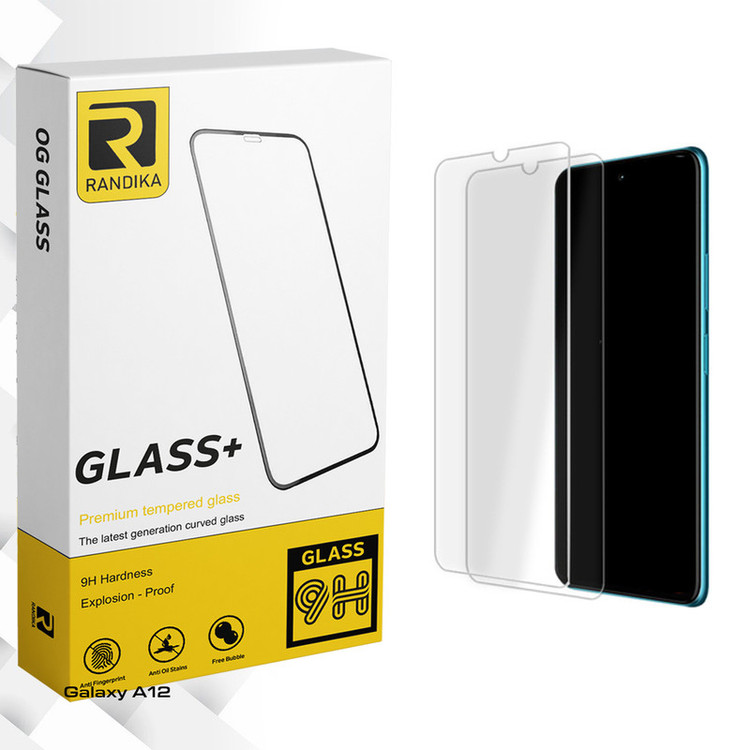 محافظ صفحه نمایش شیشه ای راندیکا مدل Randika Glass مناسب برای گوشی موبایل سامسونگ Galaxy A12 بسته دو عددی