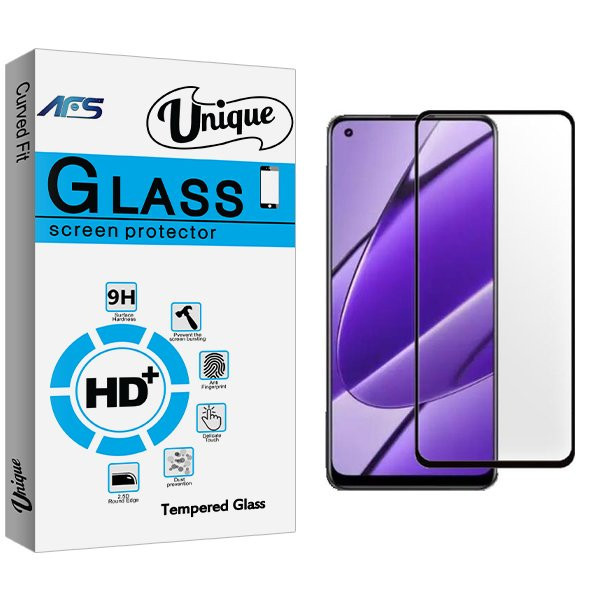 محافظ صفحه نمایش شیشه ای ای اف اس مدل Unique مناسب برای گوشی موبایل ریلمی 11 4G