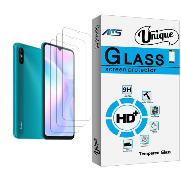محافظ صفحه نمایش ای اف اس مدل Unique Glass MIX003 مناسب برای گوشی موبایل شیائومی Redmi 9i بسته سه عددی
