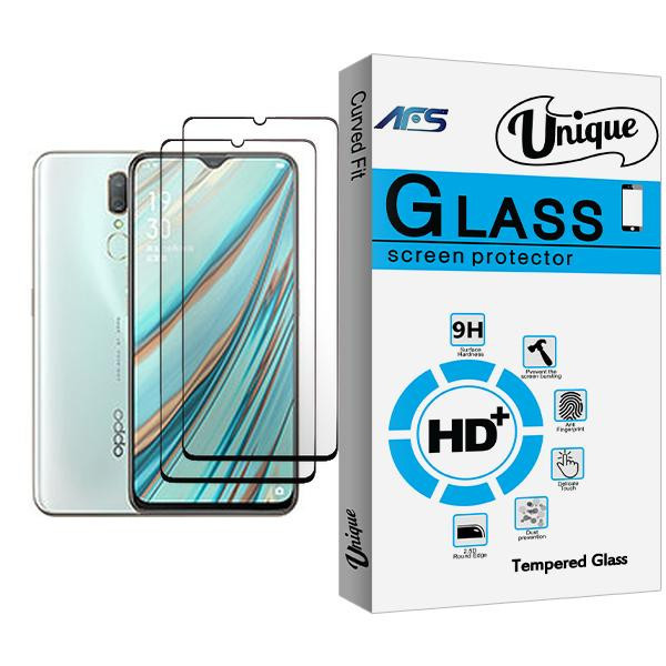 محافظ صفحه نمایش ای اف اس مدل Unique Glass MIX002 مناسب برای گوشی موبایل اوپو A9x بسته دو عددی