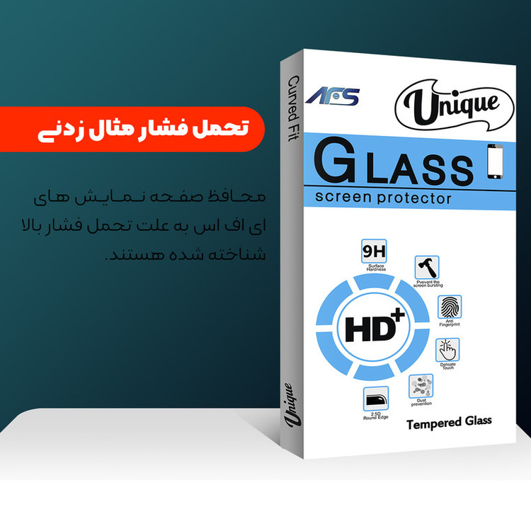 محافظ صفحه نمایش ای اف اس مدل Unique Glass MIX004 مناسب برای گوشی موبایل اوپو A16 بسته چهار عددی