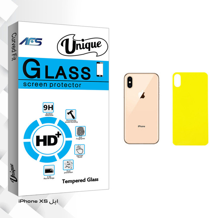 محافظ پشت گوشی ای اف اس مدل Unique Glass مناسب برای گوشی موبایل اپل iPhone XS