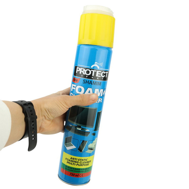 اسپری کف تمیز کننده سطوح پروتکت مدل FOAM CLEANER حجم 750 میلی لیتر
