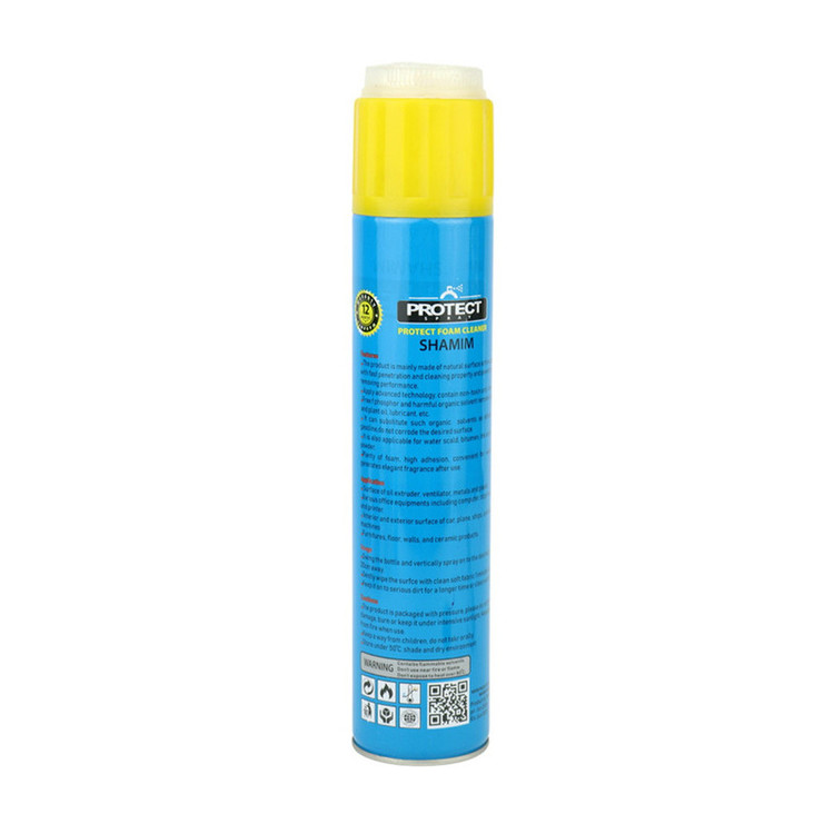 اسپری کف تمیز کننده سطوح پروتکت مدل FOAM CLEANER حجم 750 میلی لیتر