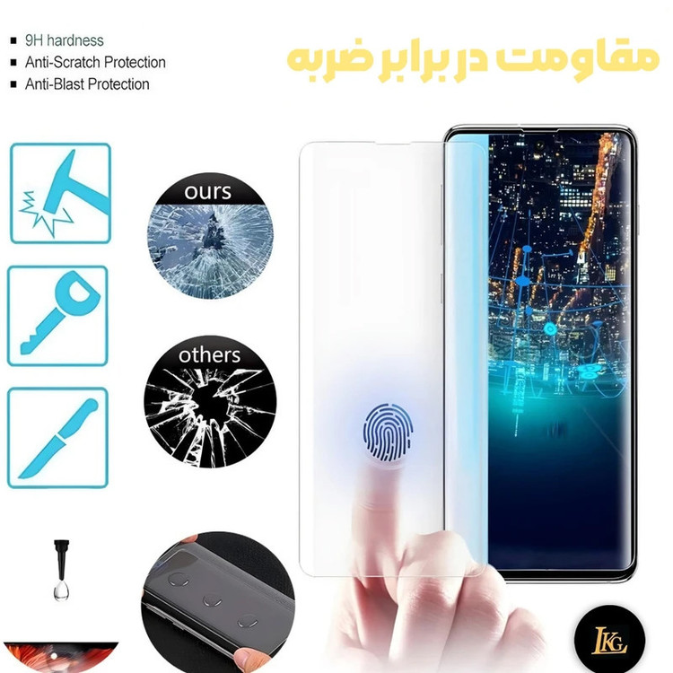 حافظ صفحه نمایش شیشه ای ال کا جی مدل UV-GLASS مناسب برای گوشی موبایل شیائومی Redmi Note 15